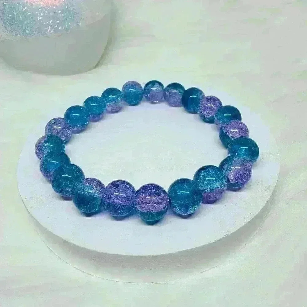 Gradient Blueberry Beaded Bracelet